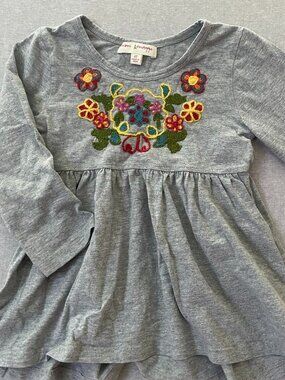 Mimi and Maggie Grey Long Sleeve Tee Size 4T
